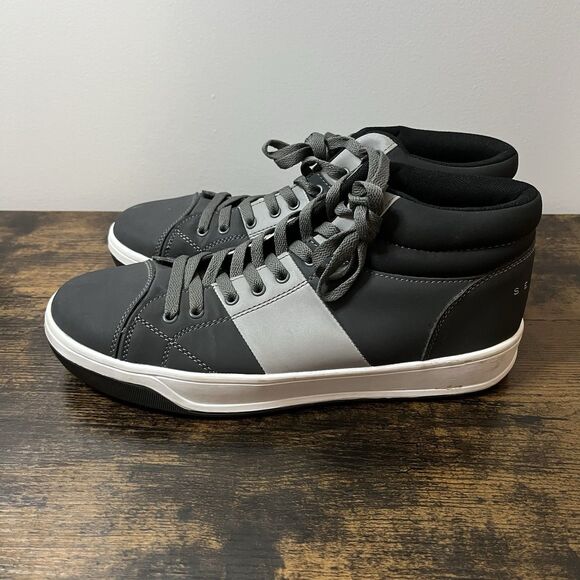 Sean John Hardliner High Top Sneakers Black/Gray Men’s Size 9.5 - Picture 2 of 9